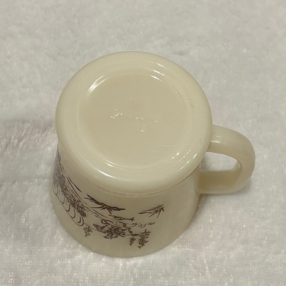 🐎 VINTAGE 1940s DAVY CROCKETT FIRE KING OVEN WARE COFFEE MUG CUP D-HANDLE 🐎 - Picture 7 of 7